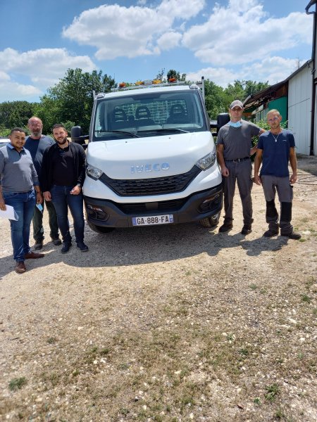 réception du nouveau camion